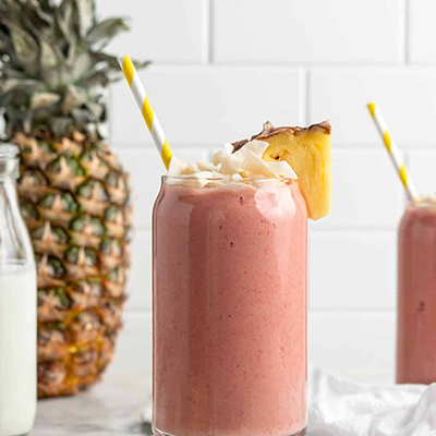 Milk strawberry vanilla protein brown sugar pineapple